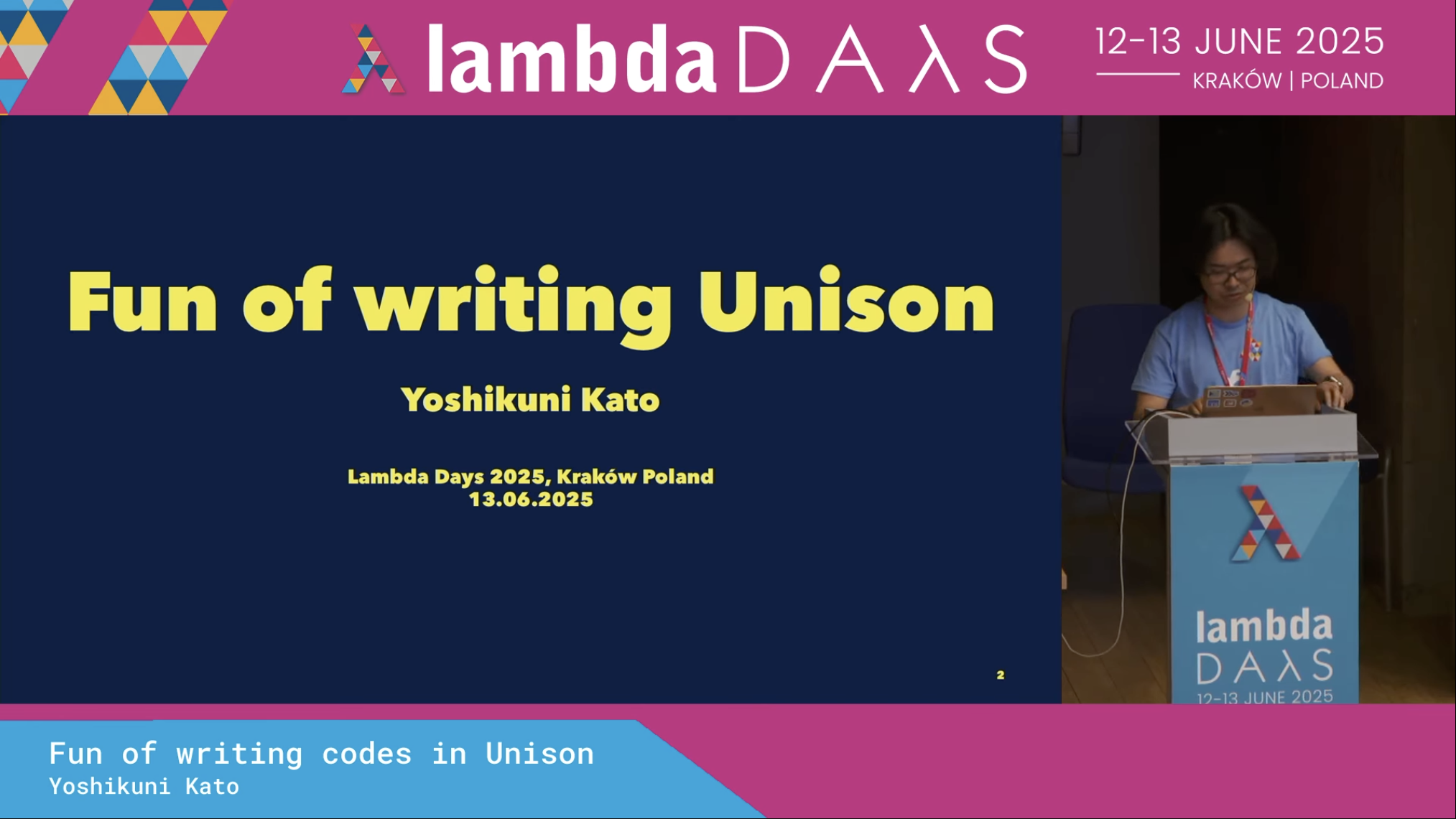 Lightning Talk about Unison at Lambda Days