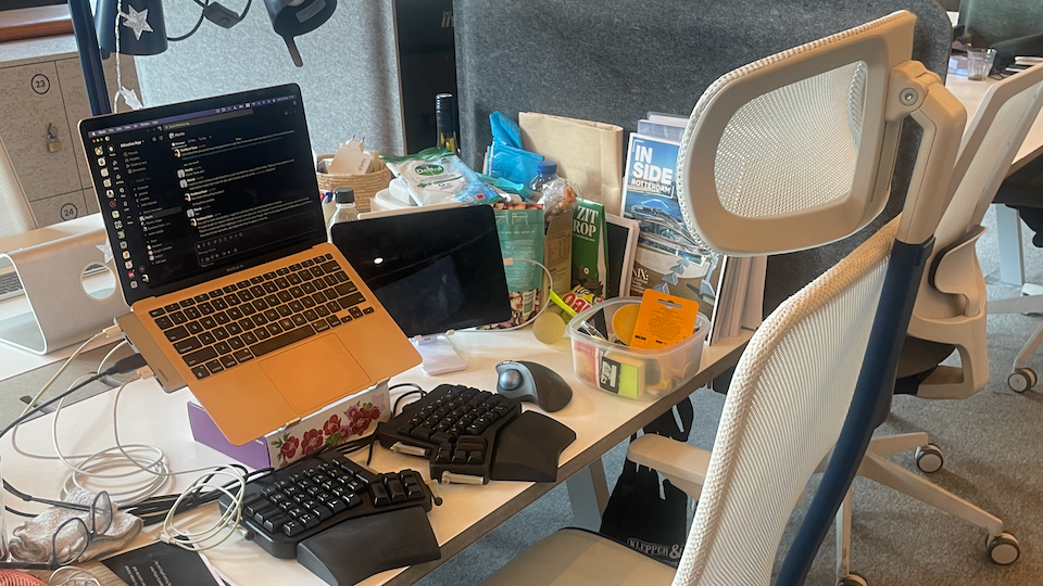 Work desk I used in Amsterdam.